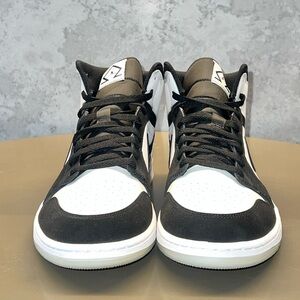 Black and White High-Top Sneakers